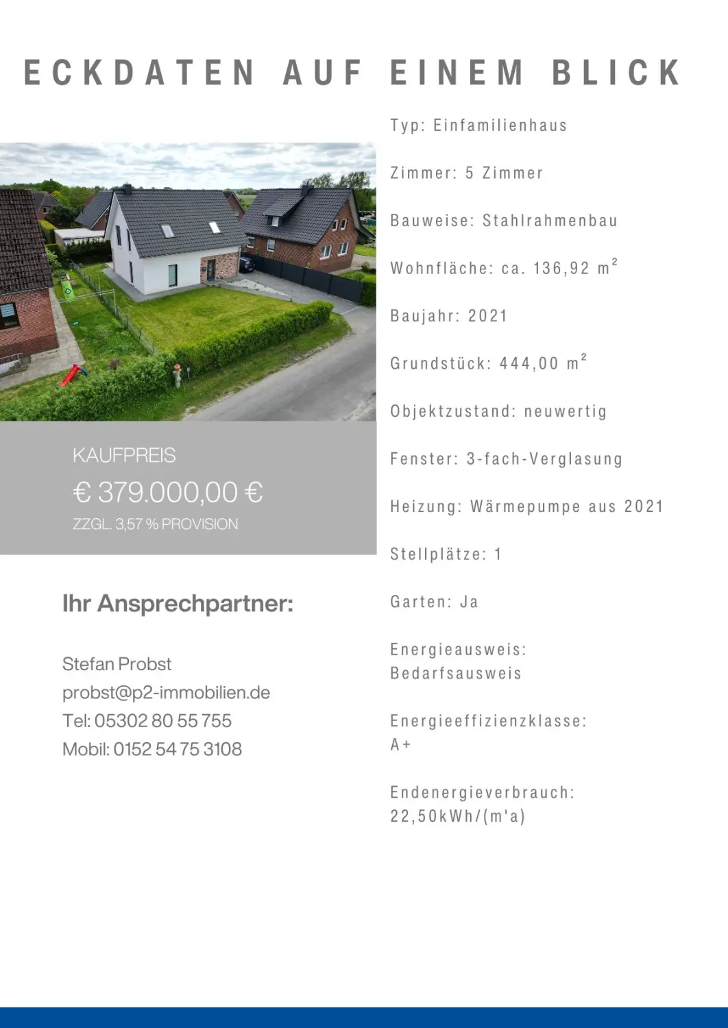 Hausbeschreibung von P2 Immobilien