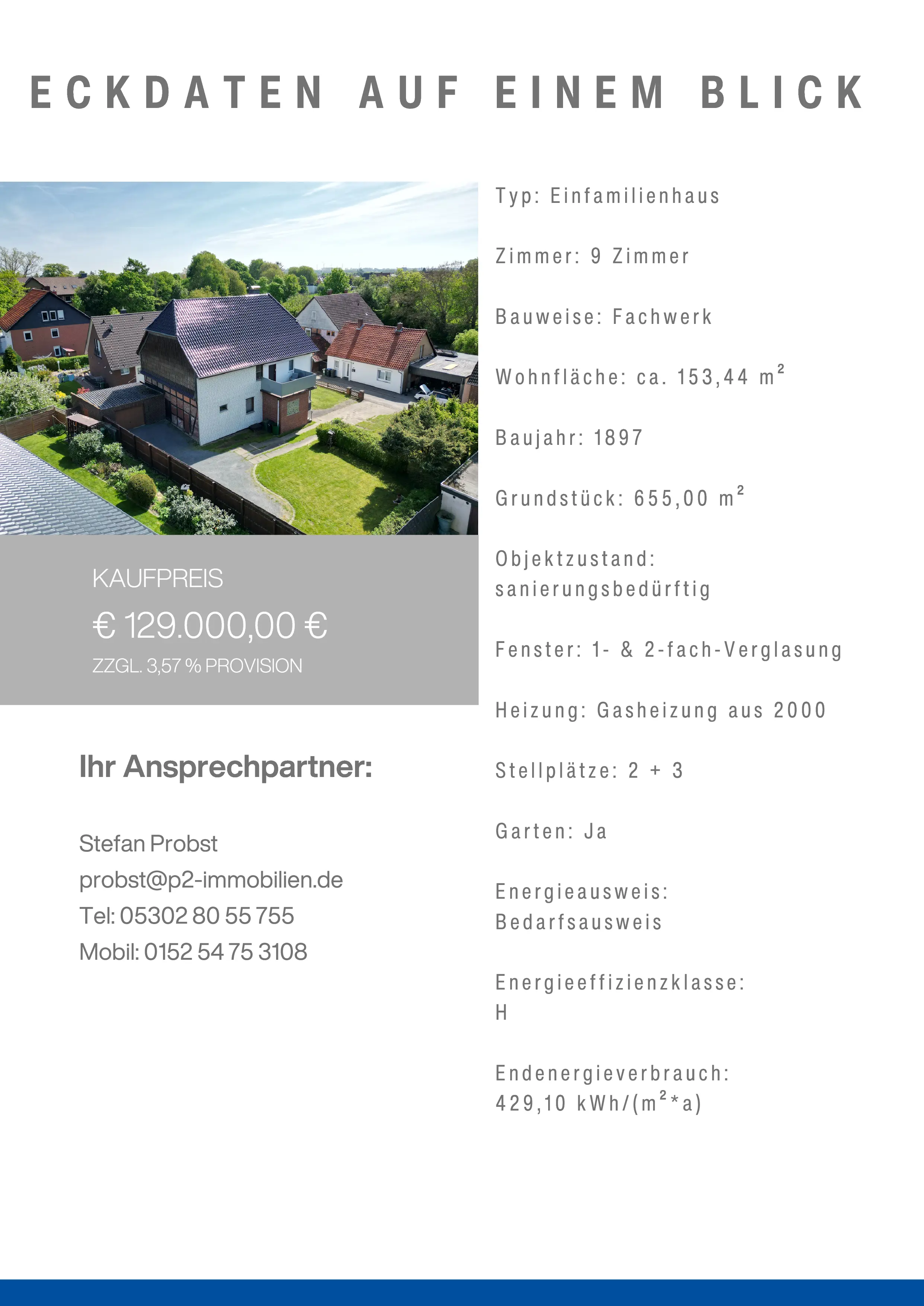 Hausbeschreibung von P2 Immobilien